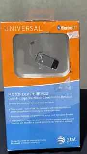 Motorola Pure H12 Black Bluetooth Dual-Microsoft Noise Cancellation Headset