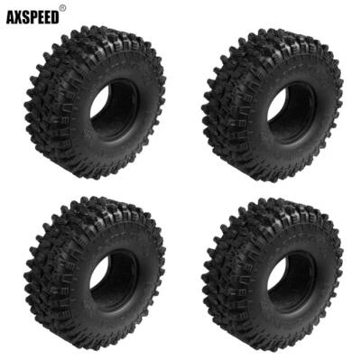 AXSPEED 1.9'' 120mm OD Mud Tire w/ Foams For RC Car Rock Crawler Trx4 SCX10 etc