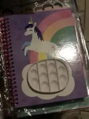 Pen Gear Bubble Pop Unicorn Fidget Journal