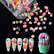 3D Flatback Resin Sugar Nail Art Sweet Candy Icecream Slime Charms for Nail Decoration Jewelry Making DIY Crafts
