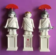 Playmobil,STATUES ON COLUMNS (3) Roman,Coliseum,Emperor,Soldier