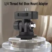 360 Degree Video Camera Monitor Mount Cold Shoe Adapter 1/4" Thread Stand Holder