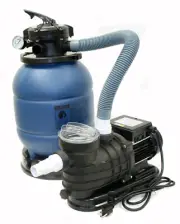 12" Sand Filter & 2400GPH Water Pump System for Intex Above Ground Swimming Pool