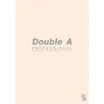 DOUBLE A DANB17014 A5 25K膠裝固頁空白筆記本/記事本 米黃 40張入