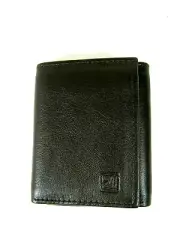 Stone Mountain Men's Trifold Full Grain Leather Wallet Security RFID Brown