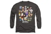 Avatar: The Last Airbender Unisex Adult Chibi Group T-Shirt (Charcoal) - UTTV10628