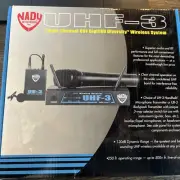 Nady UHF-3 Single Channel DigiTRU Diversity Wireless System w/ Headset Mic