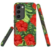 For Samsung Galaxy S23+ Plus Case Shielding Cover, Plant Garden