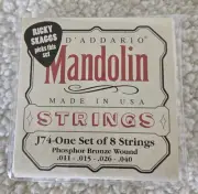 D'Addario J74 Mandolin Strings - Medium - Phosphor Bronze BRAND NEW
