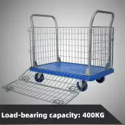 Heavy Duty Transport Platform Trolley Hand Truck Platform Truck Cart Net Cage