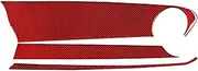 ATATNK Compatible for Chevrolet Camaro 2017-2022 Accessories Carbon Fiber Interior Car Co-Pilot Instrument Panel Decorative Strip Cover Stickers(Red Carbon fiber1)