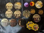 Pokemon Coins - 14 Assorted Coins & More in Pokeball