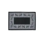 Newton Rubber Backed Non Slip Bath Mat 40 x 60cm Black