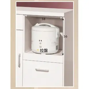 【C833-2】24C購 祖迪白色碗碟櫃8尺/5.3尺/4尺/2.7尺餐櫃/收納櫃/電器櫃/置物櫃-新北大