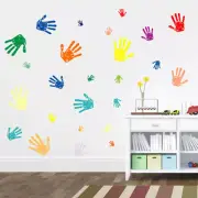 Handprint Paint Splatter Wall Decals Stickers Nursery