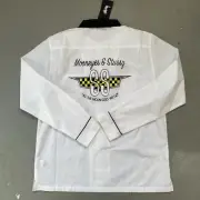 Stussy X MoonEyes Bowling Shirt Loop Collar Vintage Racing Skate Style NWT M