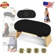 Foldable Bamboo Meditation Bench - Ergonomic Seiza Stool for Travel & Comfort
