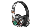 Graffiti Bluetooth 5.1 Headphones Over The Ear Foldable Wireless Game Headsets Hi-Fi Stereo Sound-Style 3