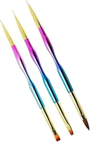BATHVEVE 3pcs Gradient Nail Art Brushes Set Professional Nail Painting Pens for Intricate Designs for Home and Salon Use for Manicure Enthusiasts