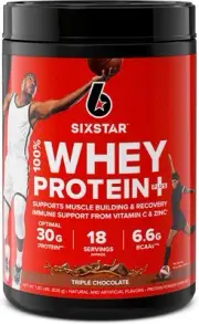 Whey Protein Powder | Six Star Whey Protein Plus | Whey Protein Isolate & Peptid