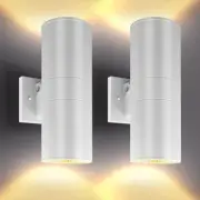 Luxrite Dusk to Dawn LED Outdoor Wall Lights, 12", 3CCT, 18/24/30W, IP65 2-Pack