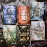 300 Sheets Vintage Goth Scrapbook Paper - Junk Journaling Supplies Aesthetic Jun