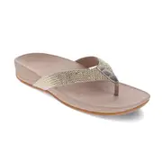 Mia Vita Allora Toe Post Sandal - Champagne