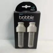 Bobble Water Carbon Filter x 2 - Grey - New Old Stock - Made In USA - BPA Free