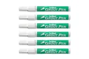 12PK Artline Waterproof Bathroom Tile Grout Pen Marker 2 4mm Chisel Nib White