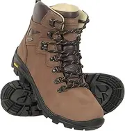 [Mountain Warehouse] Odyssey Waterproof Boots - IsoDry Mens Shoes, Breathable, Nubuck Leather Hiking Footwear, EVA Cushioned -Best for Spring Summer, Camping, Travelling
