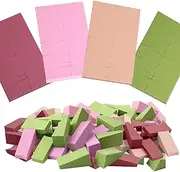 WSYUB Makeup Wedges, 96Pcs Makeup Blenders Sponges, Soft Sponge Cosmetic Puff Small Wedge Shape, Latex Free Foam Sponges Powder Puff