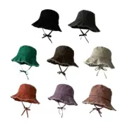 Summer Spring Adult Bucket Hat Sunproof Fisherman Hat Breathable Leisure Hat