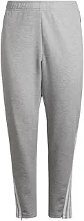 [adidas] Women's Plus Size Sportswear Future Icon 3-Stripes Skinny Pants, Medium Grey Heather, 1X