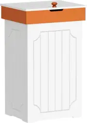 Trash Can Cabinet, 13 Gallon Kitchen Garbage Can, Wooden Recycling Trash Bin, Do