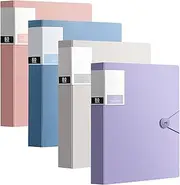 4 Colors Binder with Plastic Sleeves - Bound Sheet Protector Presentation Book, Display Book, for A4 Size Inserts - Available in 40, 60, and 80 Pocket40 Pocket (80 Pocket)