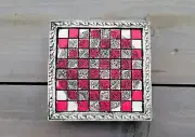 Aztec Mayan Chess Board Set Wooden Box.