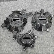 Engine Timing Part Covers Carbon Fiber Printing Motocross Engine Guard Protection Cover for Honda CBR650R CB650R CB650F CBR650F 2014-2020 Engine Guards Starter Cover(Honeycomb Print)
