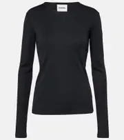 [Jil Sander] Jil Sander Jersey top AU 10 black