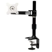 Up to 24" 8kg Single LCD Monitor Tilt Swivel Desk Mount Stand Clamp Base VESA