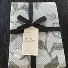 West Elm Batik Floral Duvet Cover, Full/Queen, Artic Blue