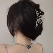 Hair Claw 1 Pc - Hair Claw - Silver - One Size