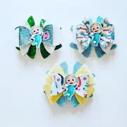 Handmade Hair Bows - Kids Shows - Cocomelon - Barrettes #1