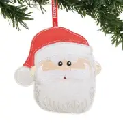 Rudolph the Red Nosed Reindeer Santa 7.5" Felt Ornament