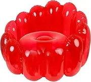 Inflatable Chair Sofa - Deluxe Lounger with Foot Stool/Perfect Chair | Inflatable Sofa Couch/Finish/Vinyl Material | Inflatable Furniture for Swimming Pools, Outdoor Parties, Living