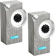 Vibromystic Ferrofluid Sound Visualizer, Ferafluid Speaker Music Mate, Ferrofluid Speaker Music Mate, Dancing Ferrofluid, Symbiote in a Bottle, Ferrofluid Display Lamp(2pcs Gray)