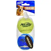 NERFDog Squeaky Tennis BallsLightweight Durable Quality Throw Toy Fetch