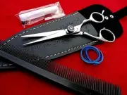 WARRANTY_ 5.5" Prof Hairdressing Hair Cutting Scissors/Japanese Steel+Comb+Oil
