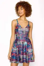 Blackmilk Red Coral Antics Mini Strappy Dress Size X-Large XL NEW Melanie Hava