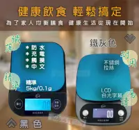 在飛比找PChome24h購物優惠-中文 USB充電 太空灰 電子秤/廚房秤/烘焙秤/台兩