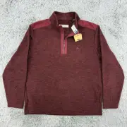 Tommy Bahama Pullover Men’s XL Chocolate Spice NWT Arch Cape Half Zip Preppy